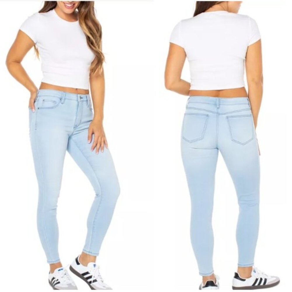 Celebrity Pink Juniors' Mid Rise Skinny Ankle Jeans, Size 7 / 28